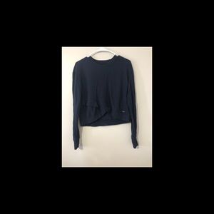 Hollister waffle blouse